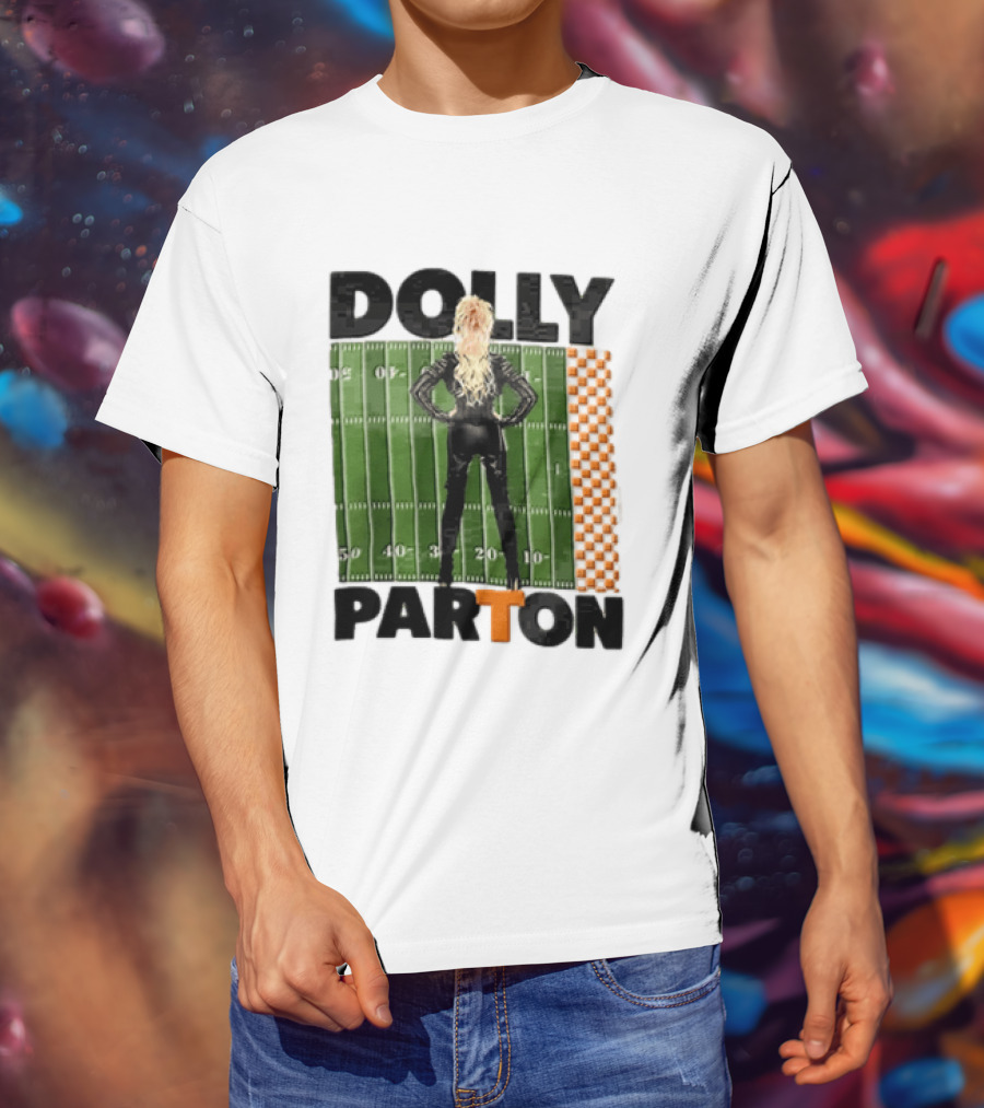 Dolly Parton Tennessee Volunteers Football Field T-Shirt