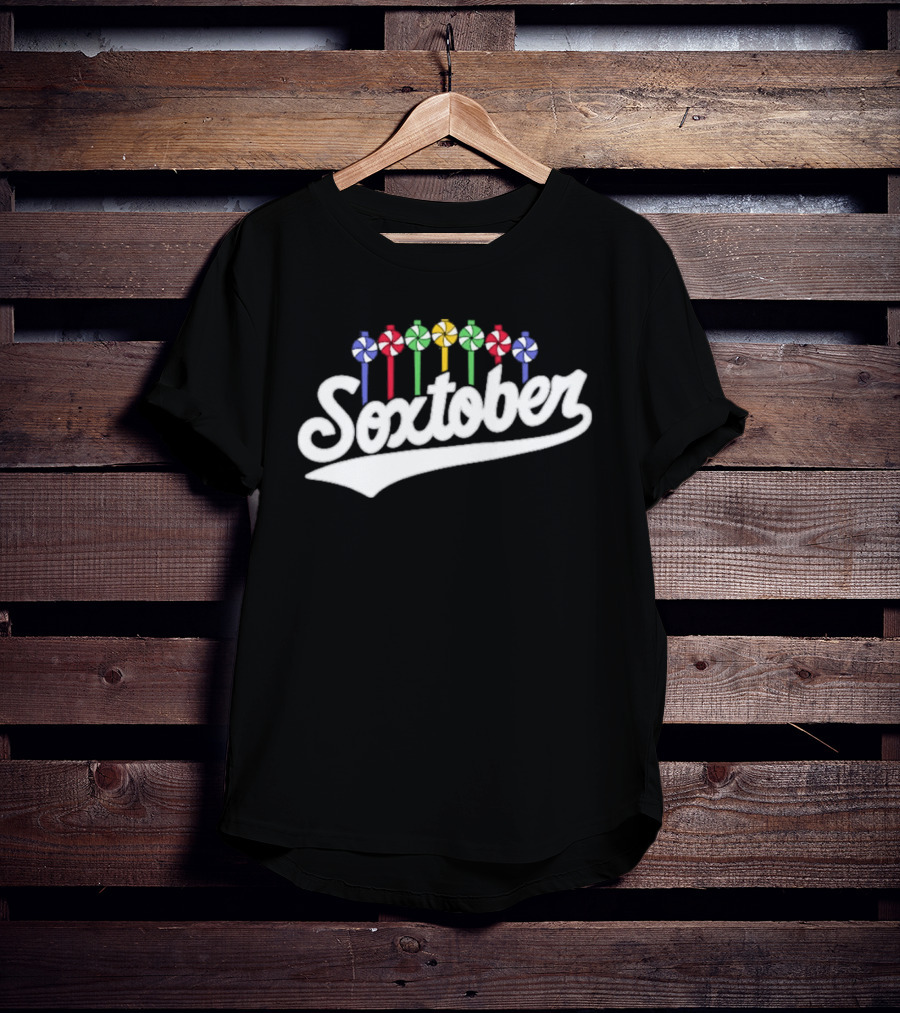 Colorful Pinwheel Soxtober Celebration 2023 T-Shirt