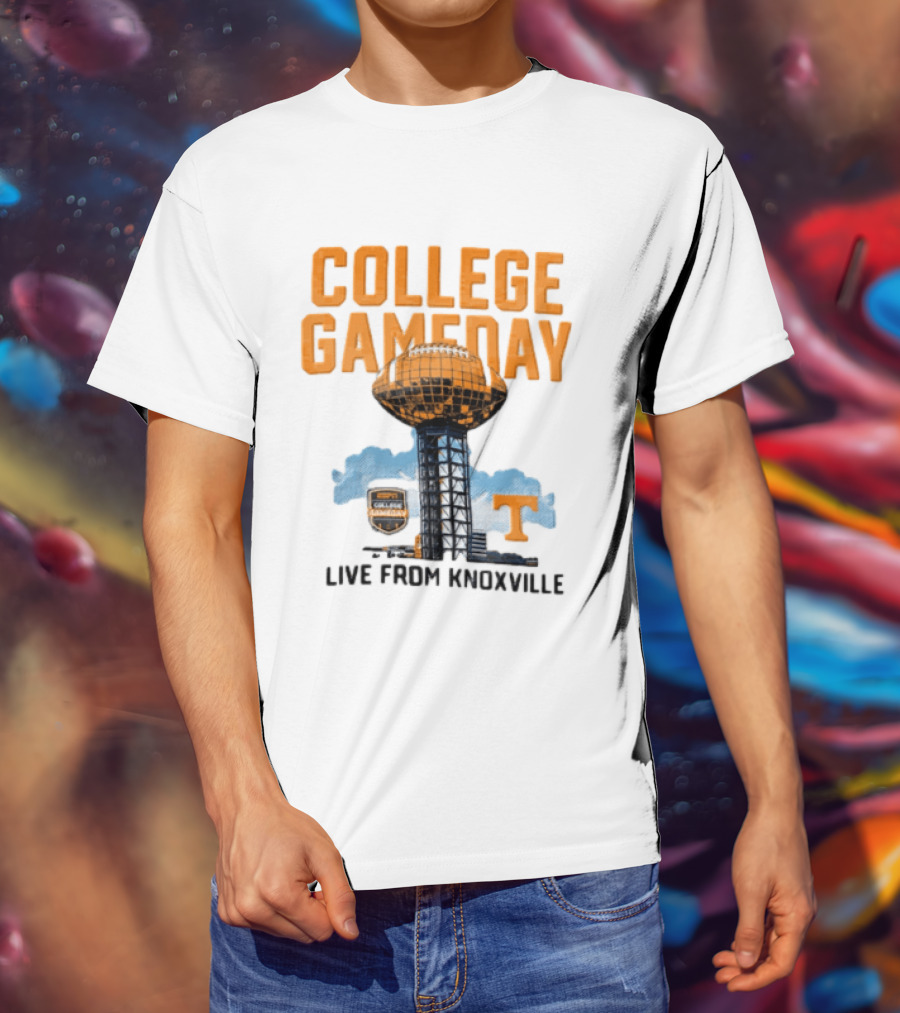 Tennessee Volunteers College Gameday Live From Knoxville Football T-Shirt