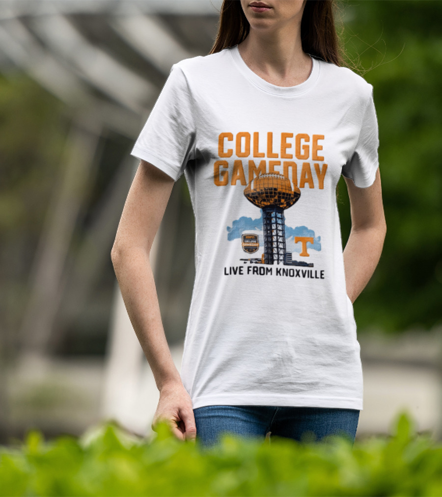 Tennessee Volunteers College Gameday Live From Knoxville Football T-Shirt