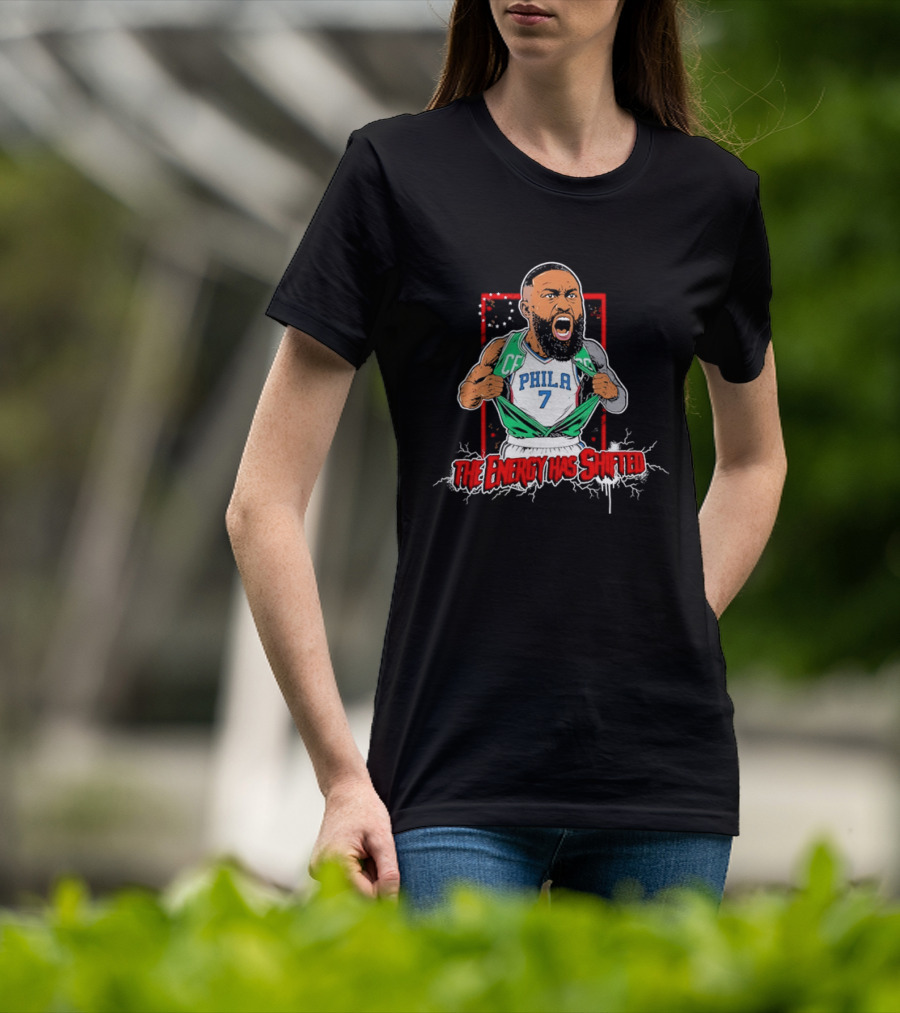 James Harden Philadelphia 76ers The Energy Has Shifted Phila 7 T-Shirt