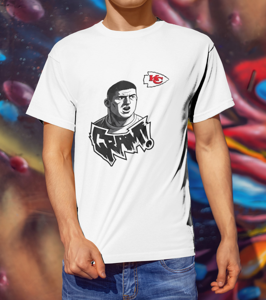 Travis Kelce Kansas City Chiefs GRAM NFL Football Star T-Shirt