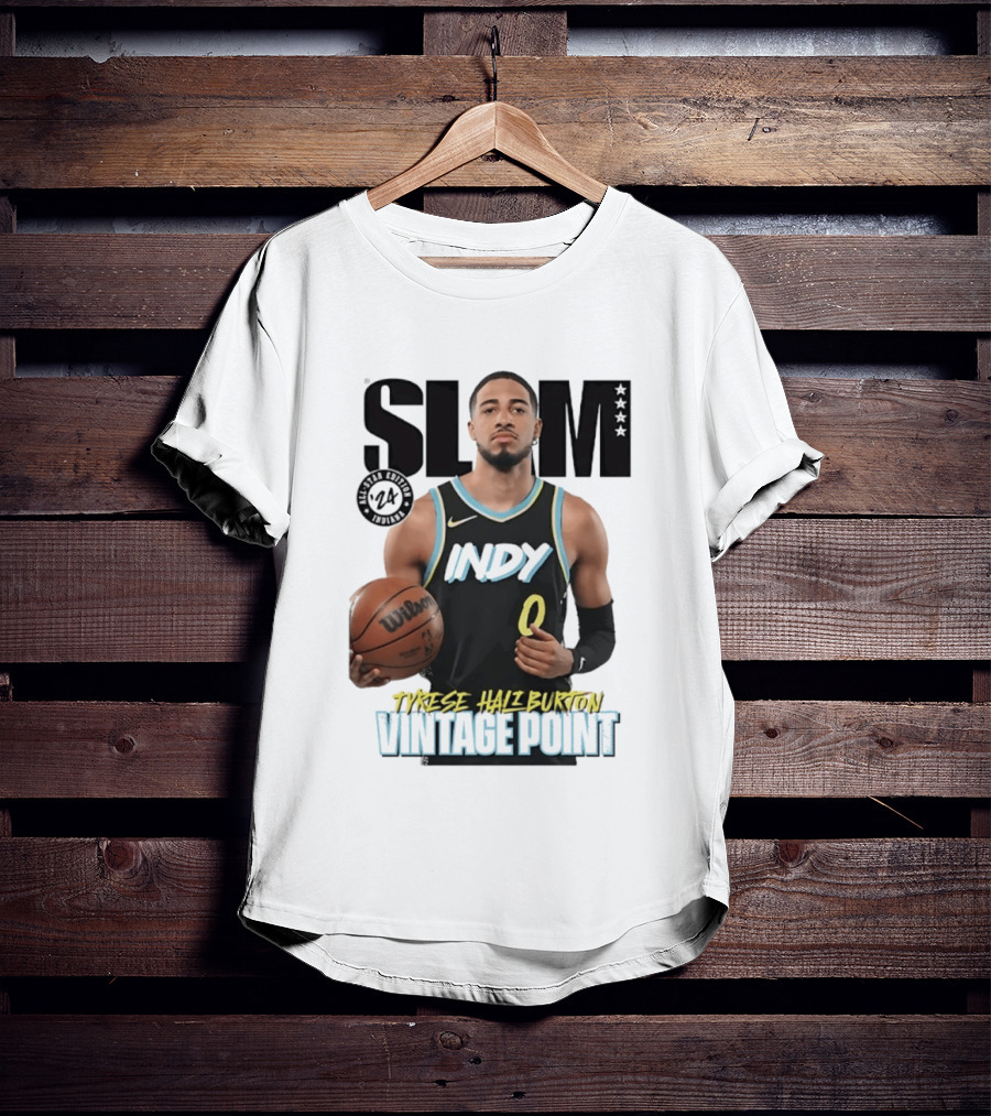 SLAM Magazine Tyrese Haliburton Indy Vintage Point T-Shirt
