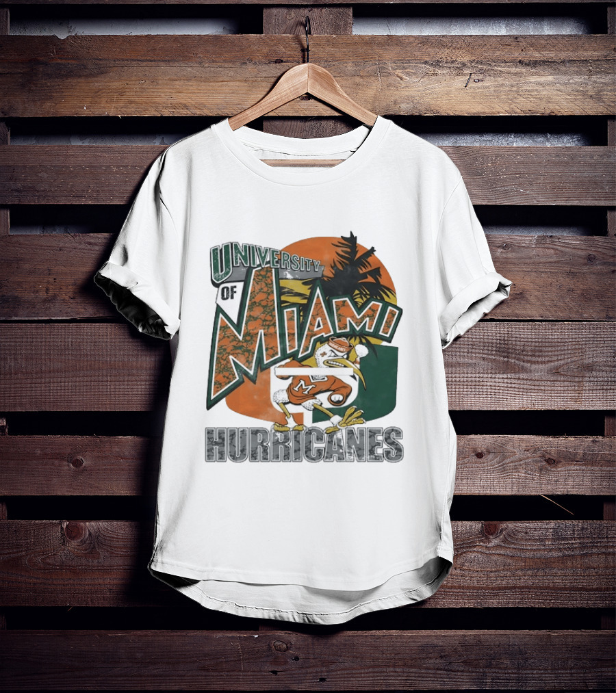 University Of Miami Hurricanes Vintage Sebastion The Ibis T-Shirt