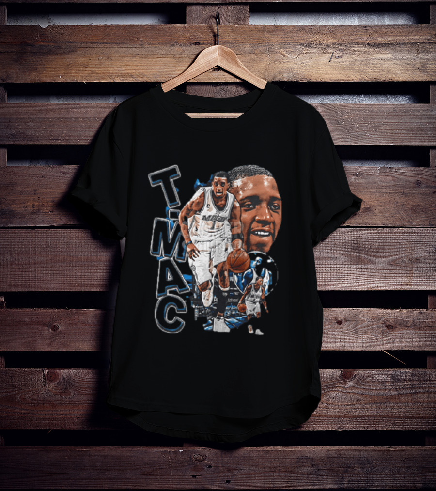 Tracy McGrady MAC Orlando Magic NBA Basketball Player 2 Sided T-Shirt