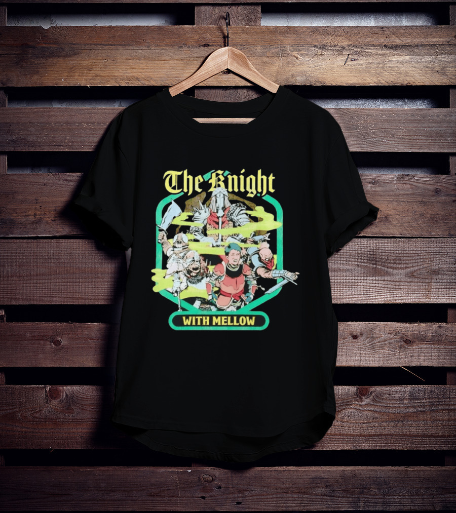 The Knight With Mellow Distressed Fantasy Warrior T-Shirt