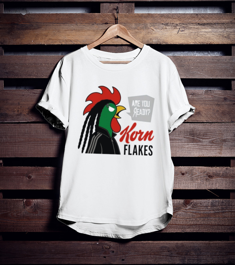 Korn Flakes Are You Ready Rooster Nu Metal T-Shirt