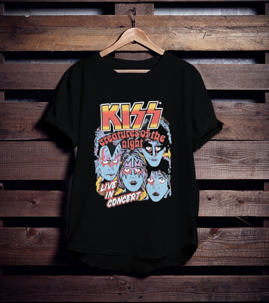 KISS Creatures Of The Night Live In Concert Face T-Shirt