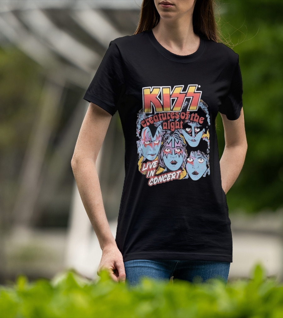 KISS Creatures Of The Night Live In Concert Face T-Shirt