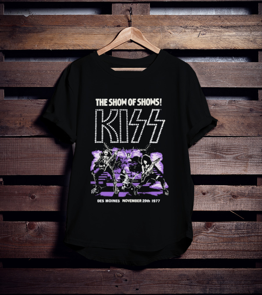 Kiss The Show Of Shows Des Moines November 29 1977 T-Shirt