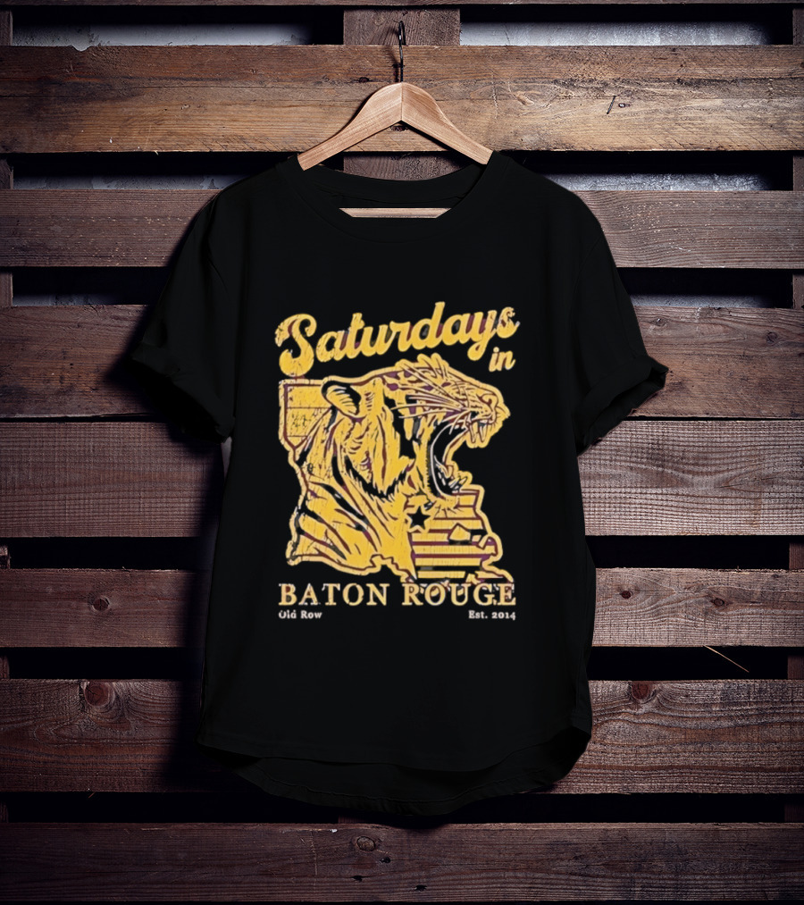 Saturdays In Baton Rouge Tiger Old Row Est 2009 T-Shirt