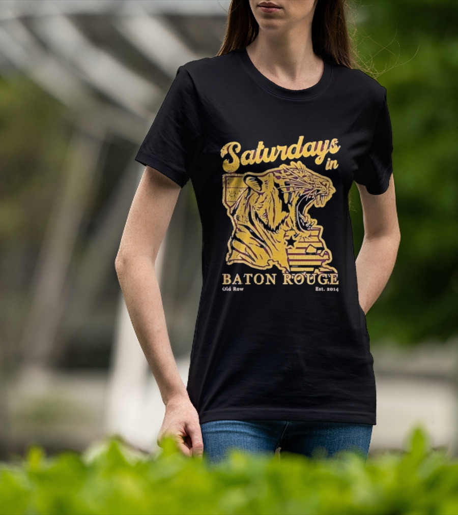 Saturdays In Baton Rouge Tiger Old Row Est 2009 T-Shirt