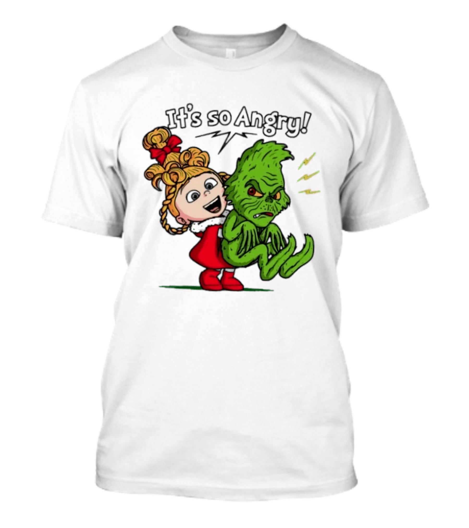 Cindy Lou Who Grinch It's So Angry Holiday Scene T-Shirt