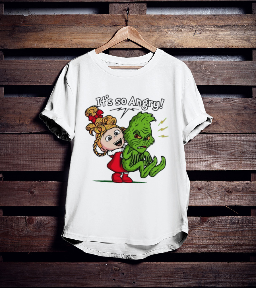 Cindy Lou Who Grinch It's So Angry Holiday Scene T-Shirt