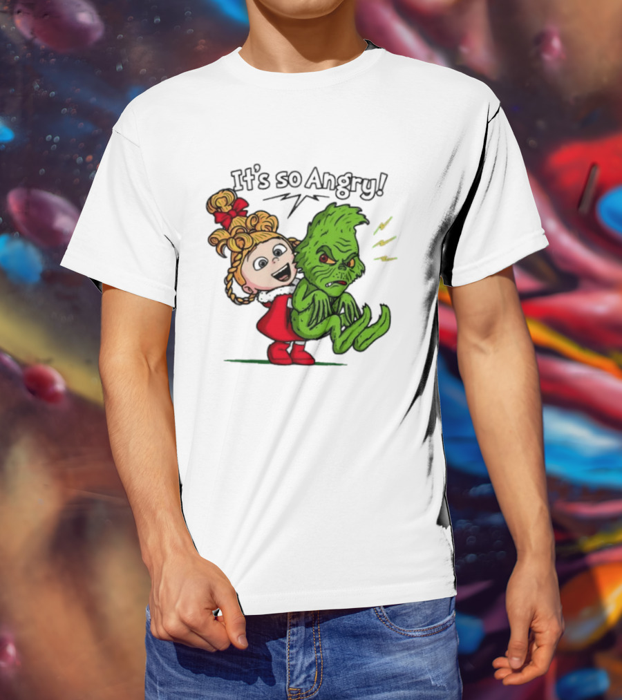 Cindy Lou Who Grinch It's So Angry Holiday Scene T-Shirt