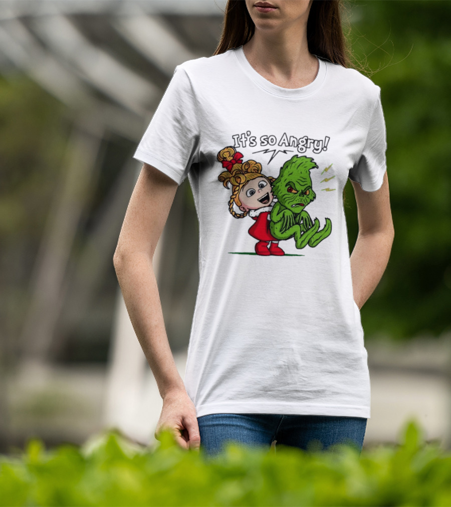 Cindy Lou Who Grinch It's So Angry Holiday Scene T-Shirt