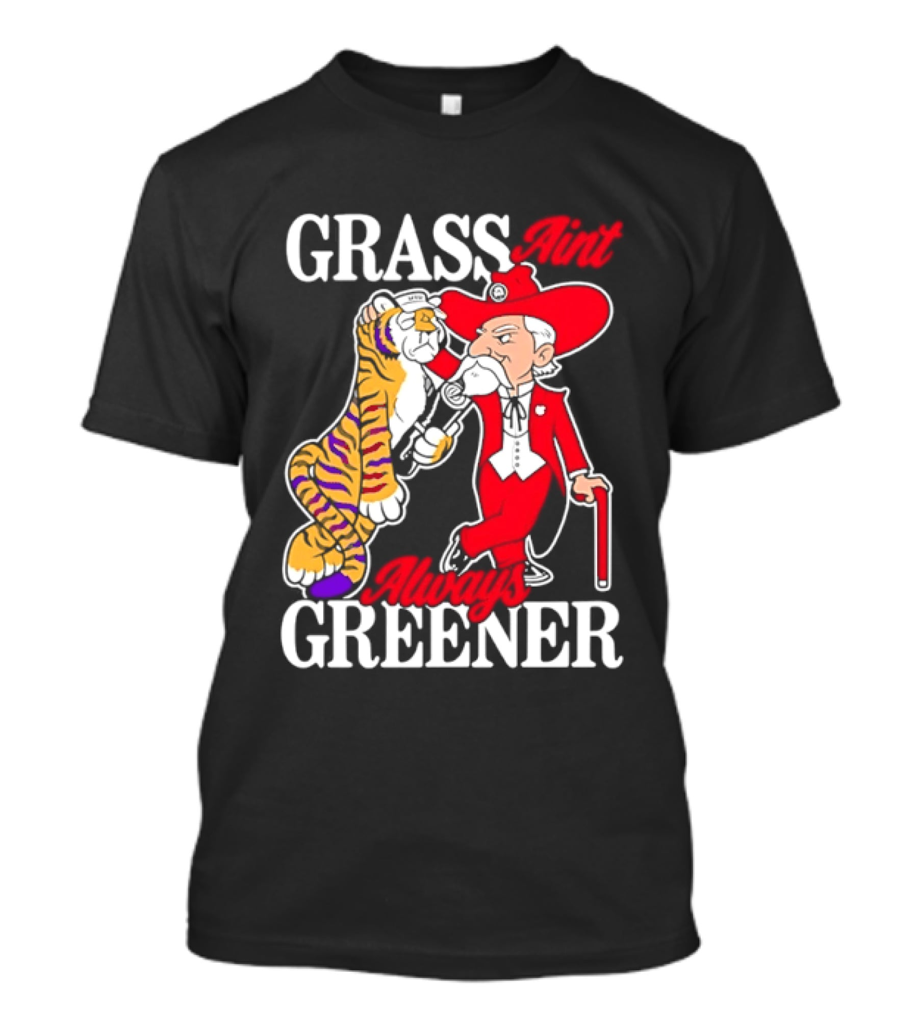 Grass Greener LSU Tigers Alabama Crimson Tide Rivalry T-Shirt