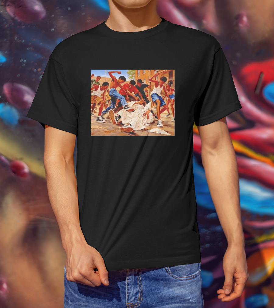 Group Of Youth Confronting A Klansman Social Justice T-Shirt