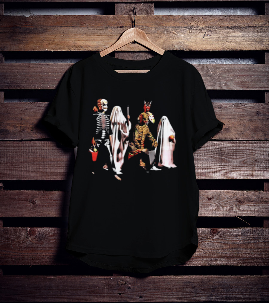 Skeleton Ghosts And Goblins Trick Or Treat Costumes For Kids Halloween T-Shirt