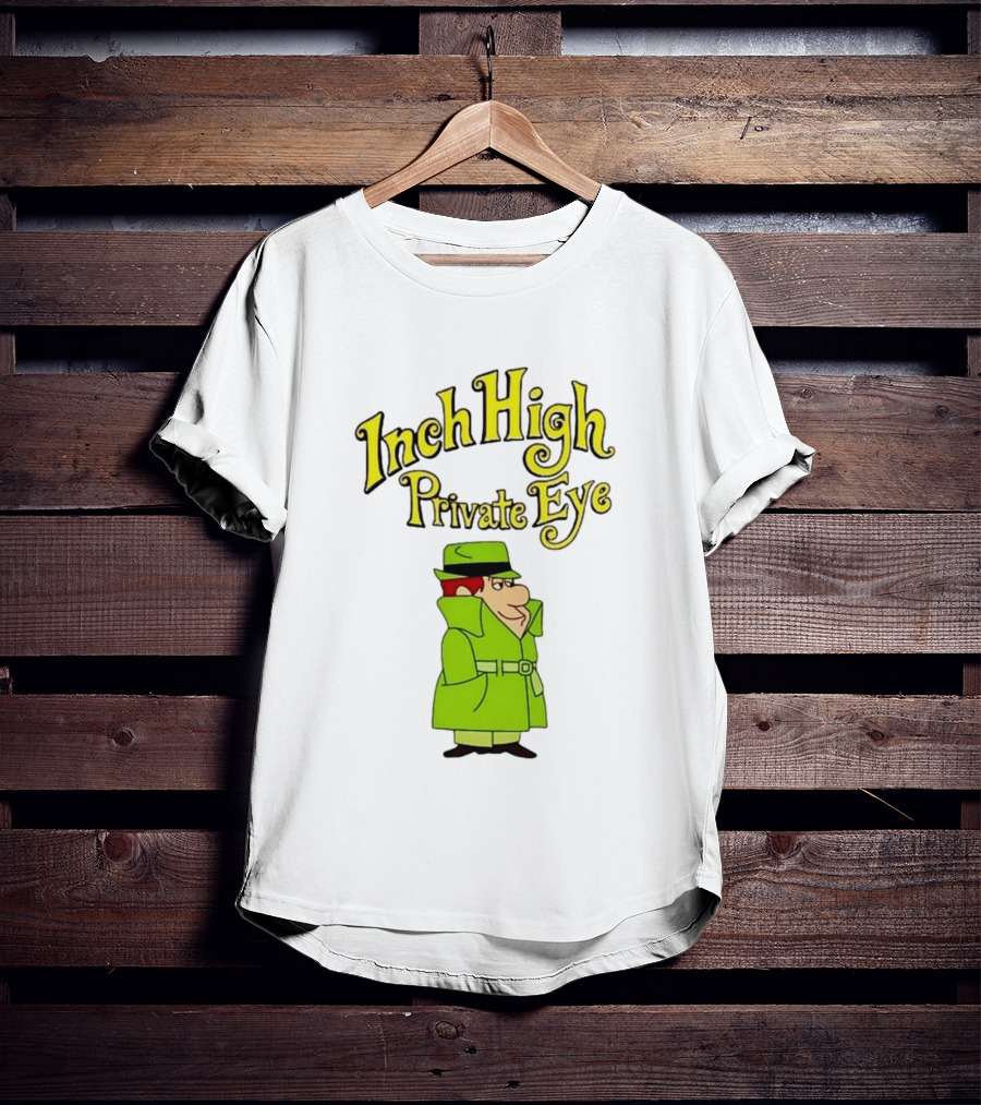 Inch High Private Eye Detective Cartoon Character 1970s Nostalgia T-Shirt
