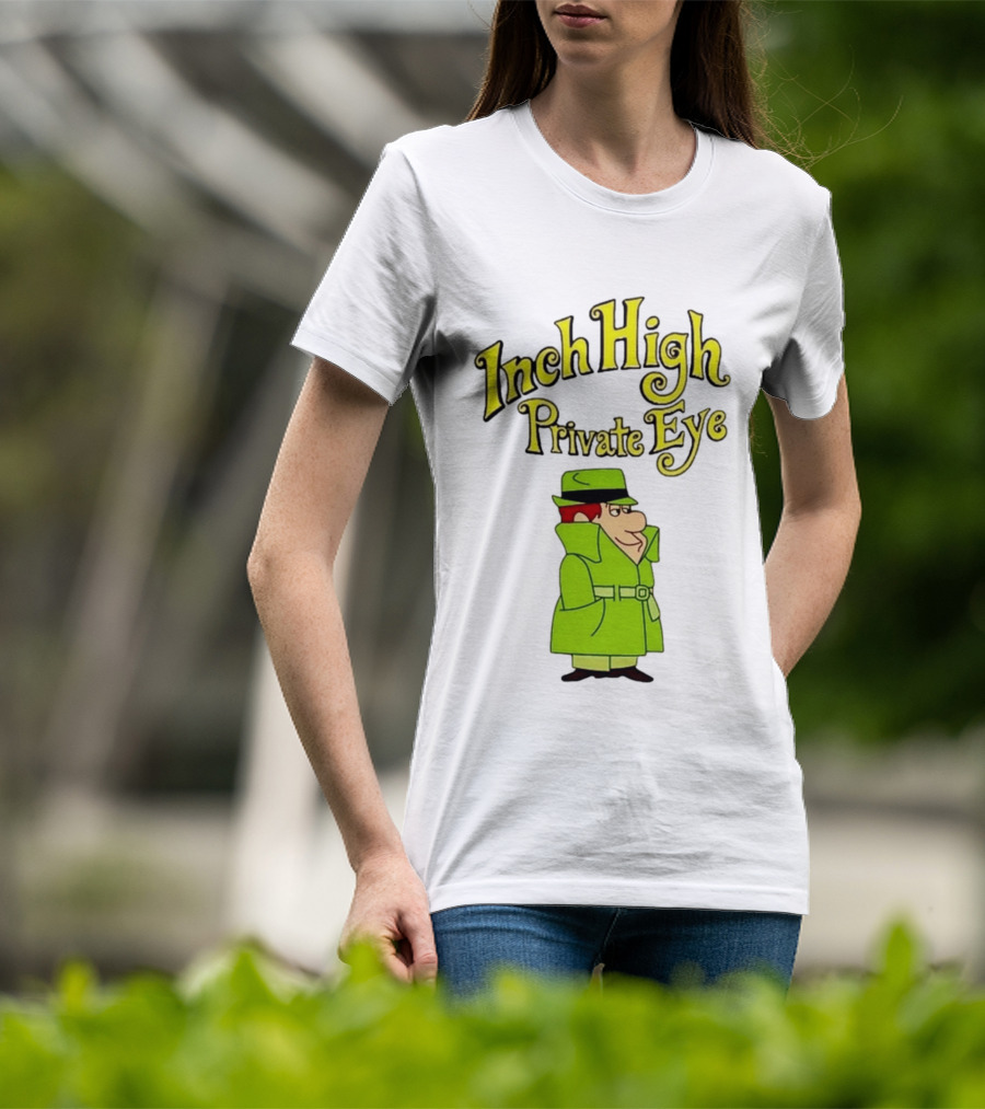 Inch High Private Eye Detective Cartoon Character 1970s Nostalgia T-Shirt
