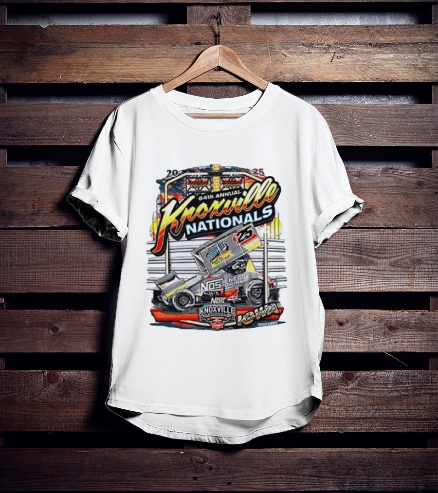 64th Annual Knoxville Nationals 25 NOS Energy Drink Sprint Car Racing Event T-Shirt
