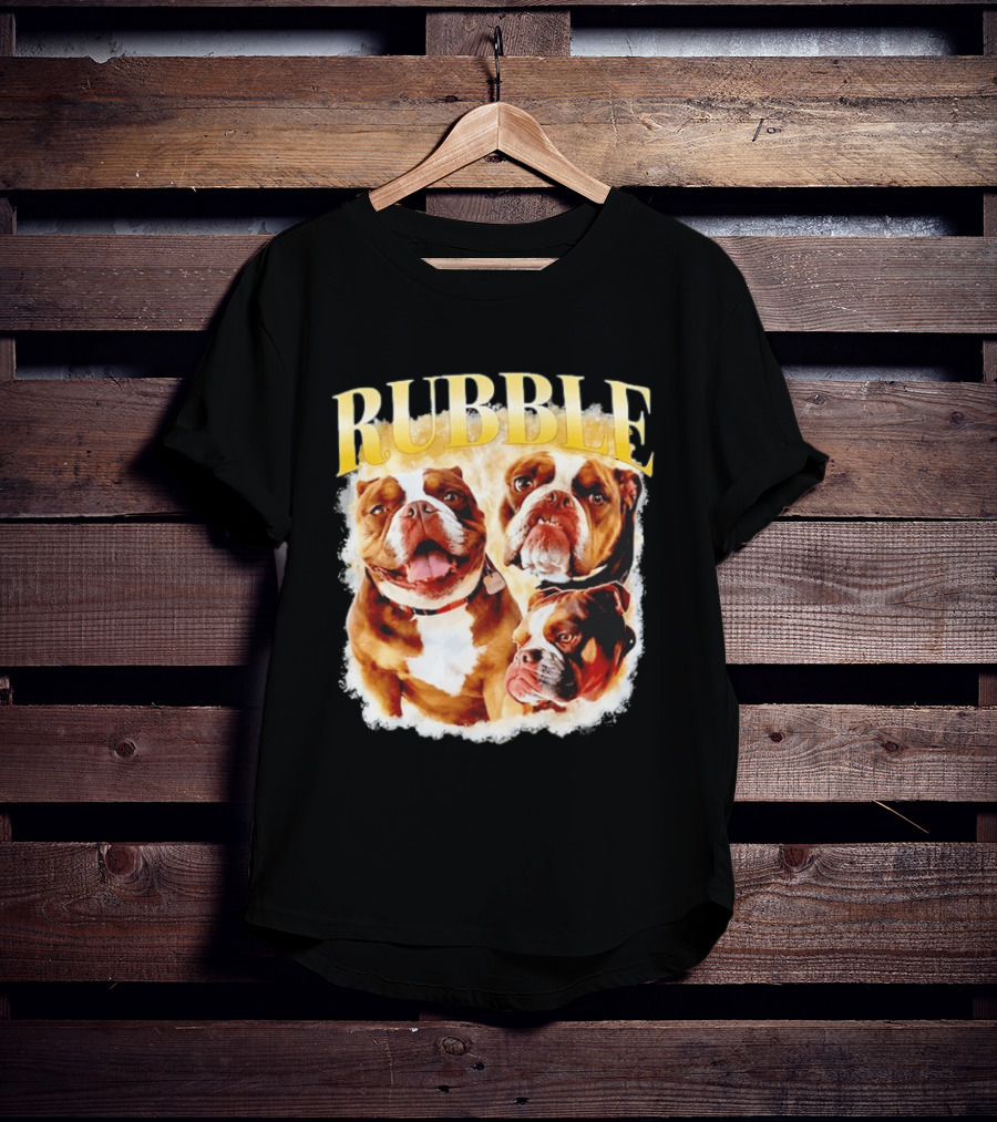 Rubble English Bulldog Dog Lover T-Shirt