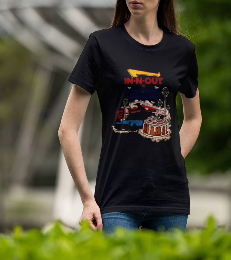 IN N OUT Cinnabon Sweet Stops Better Together Vintage Vibes T-Shirt