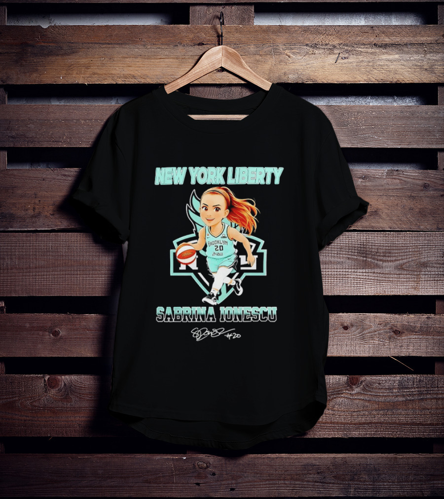 New York Liberty Sabrina Ionescu Brooklyn Basketball T-Shirt