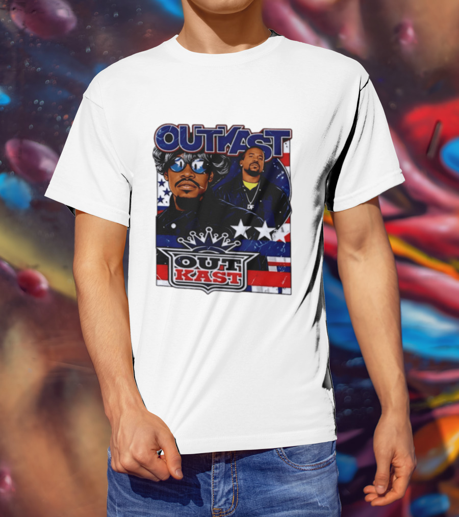 Outkast Legendary Duo Music Icon Stars And Stripes T-Shirt