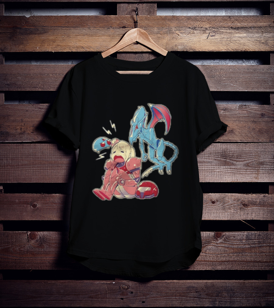 Samus Aran Metroid Bonk Cute Ridley And Chibi T-Shirt