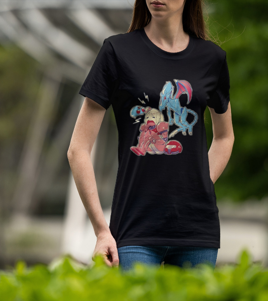 Samus Aran Metroid Bonk Cute Ridley And Chibi T-Shirt