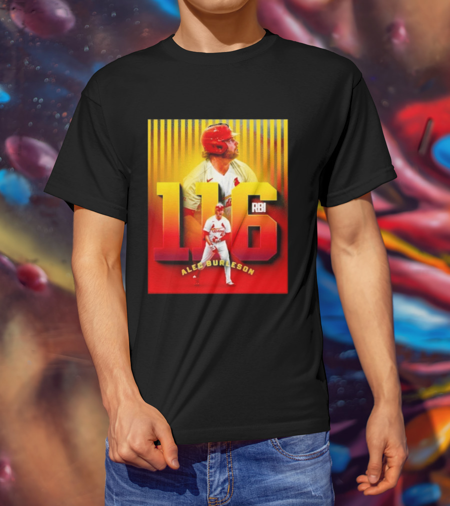 Alec Burleson 116 RBI St Louis Cardinals Baseball Highlights T-Shirt