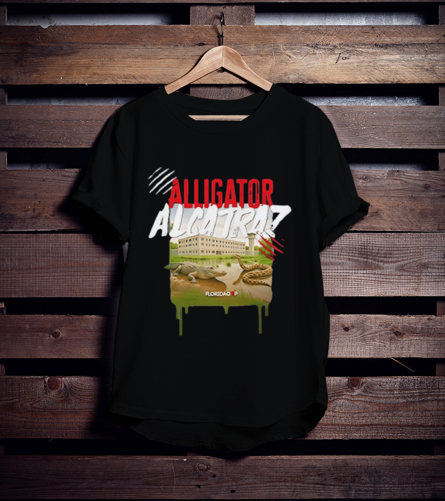 Alligator Alcatraz Florida Wildlife Scene T-Shirt