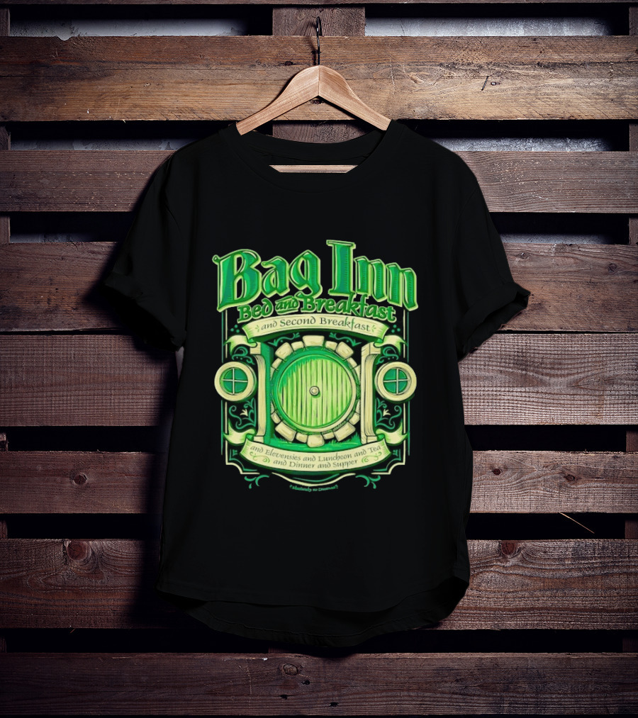 Bag Inn Bed And Breakfast Second Breakfast Elevensies Luncheon Tea Dinner Supper T-Shirt