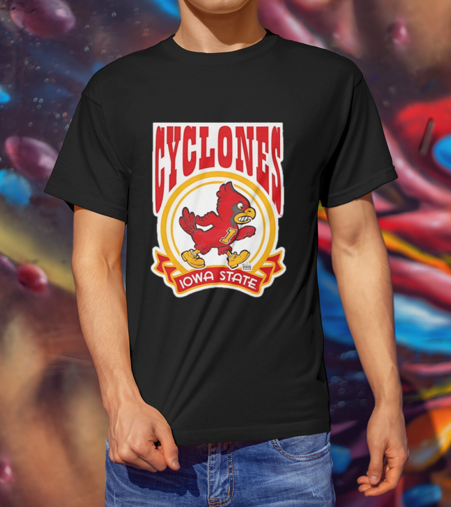 Iowa State Cyclones NCAA 1978 Mascot Bird T-Shirt