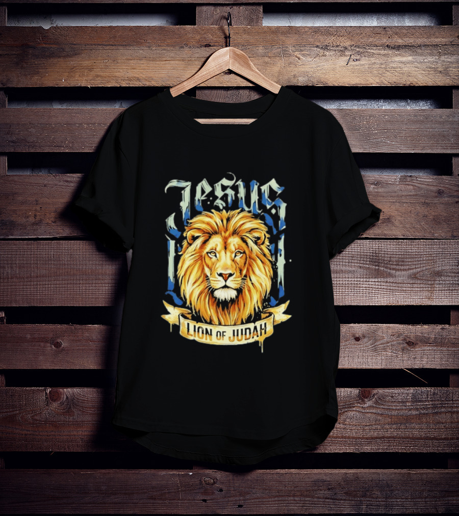 Jesus Lion Of Judah Christian Religious Symbol Powerful T-Shirt