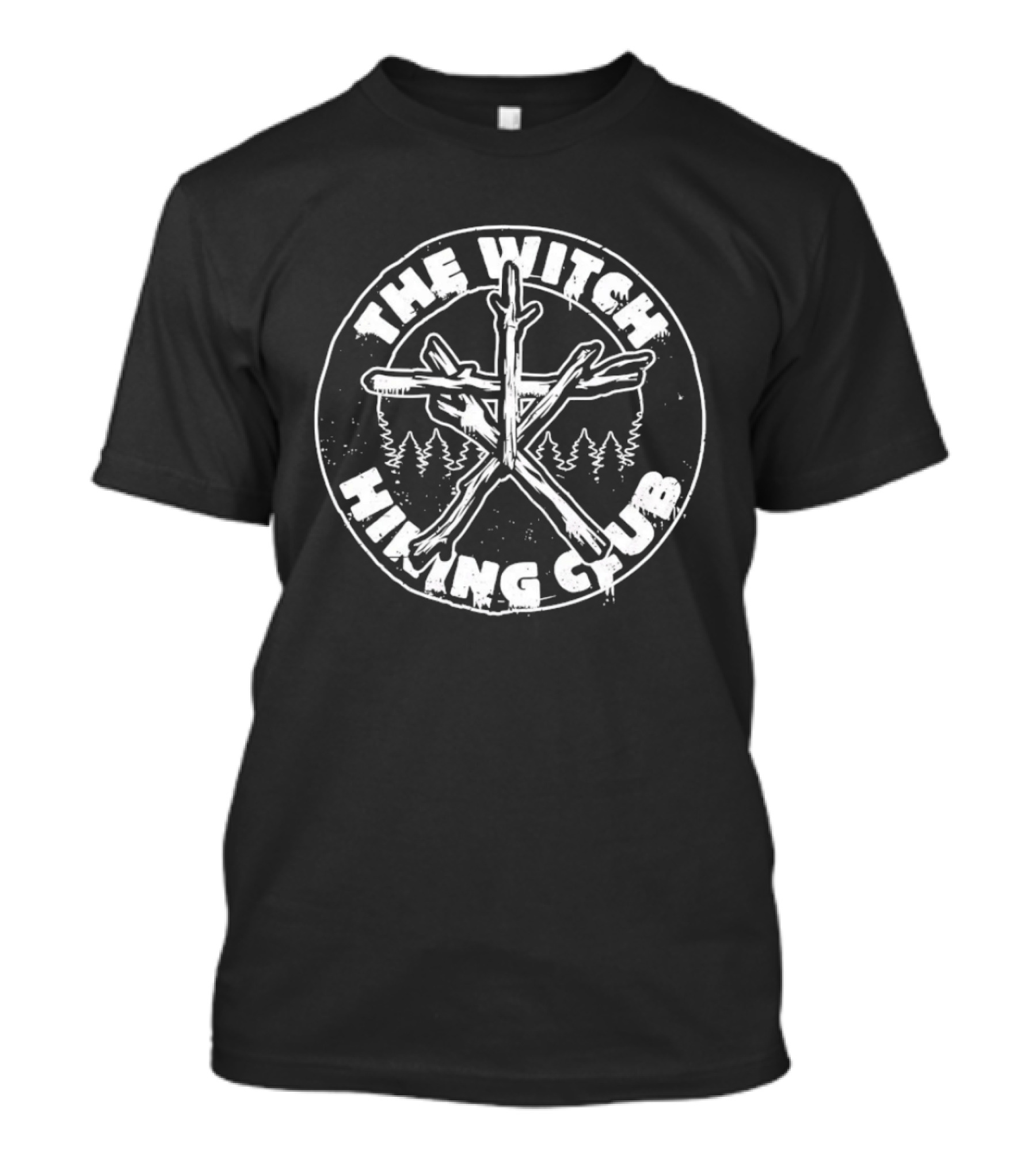 The Witch Hiking Club Distressed Witchcraft Branches Forest T-Shirt