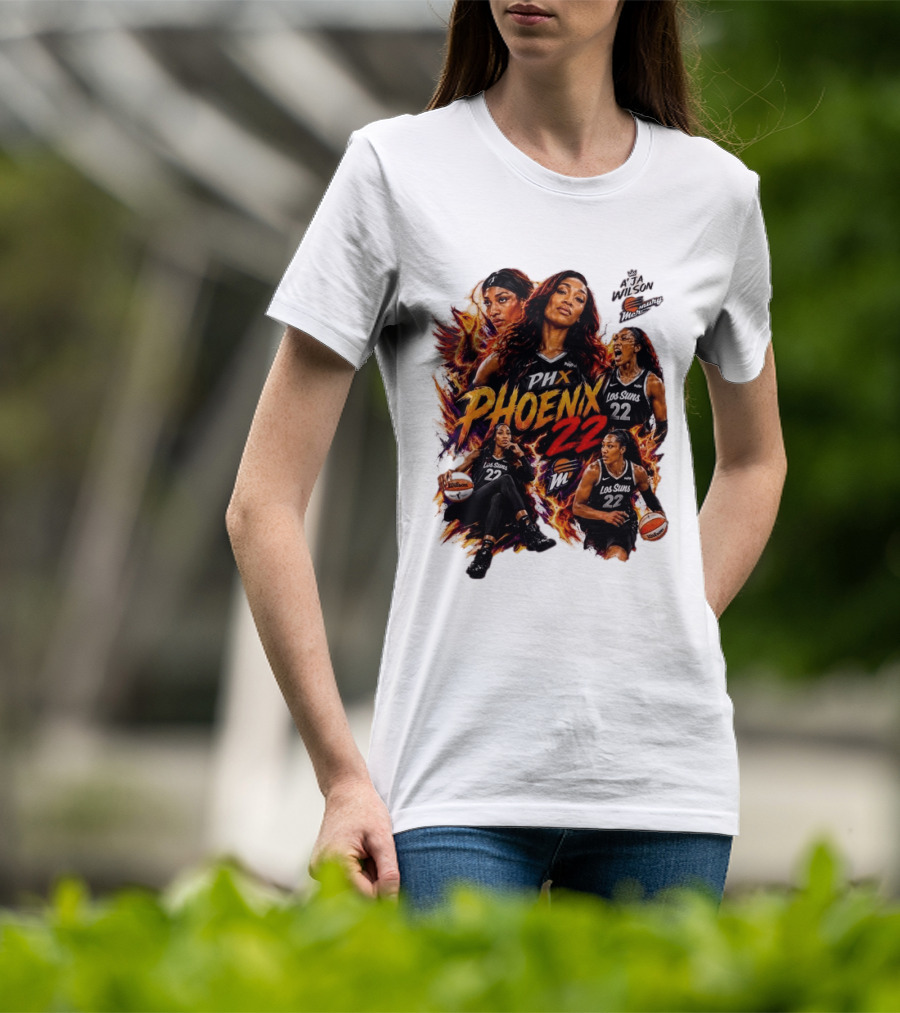 A'ja Wilson PHX Mercury Phoenix Los Suns 22 Basketball T-Shirt