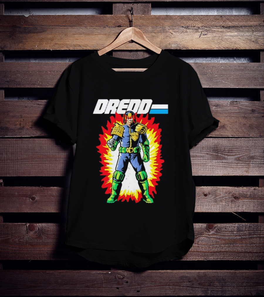 Judge Dredd 2000 AD Comic Sci Fi Hero Burst T-Shirt