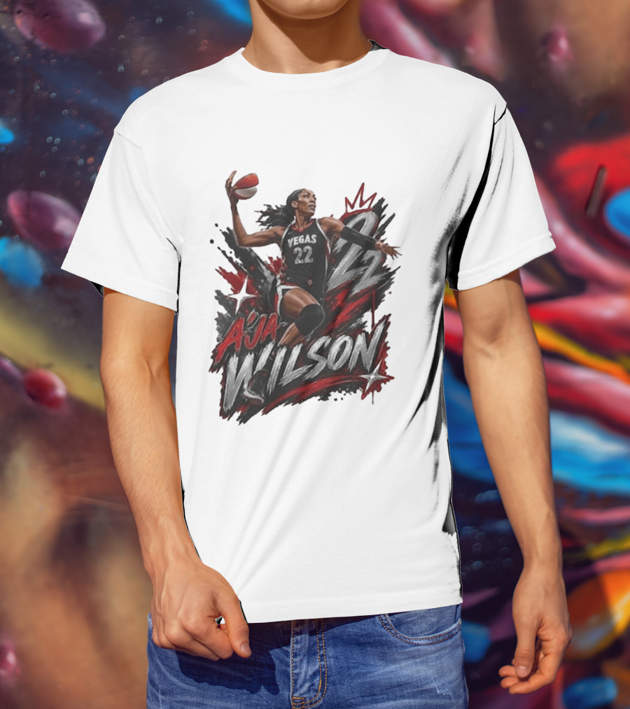 A'ja Wilson Vegas 22 Basketball Star T-Shirt