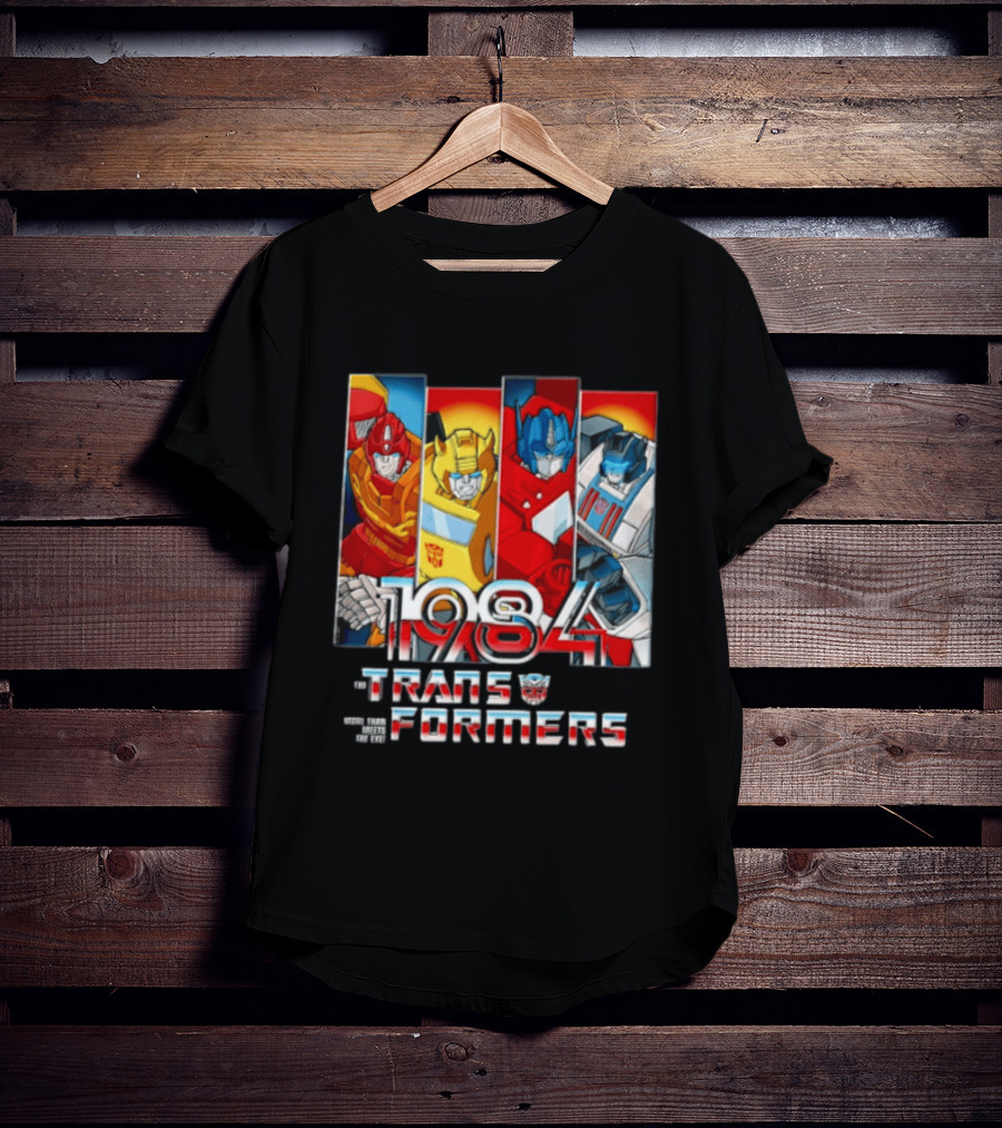 Transformers 1984 Hot Rod Bumblebee Optimus Prime Prowl Classic Characters T-Shirt