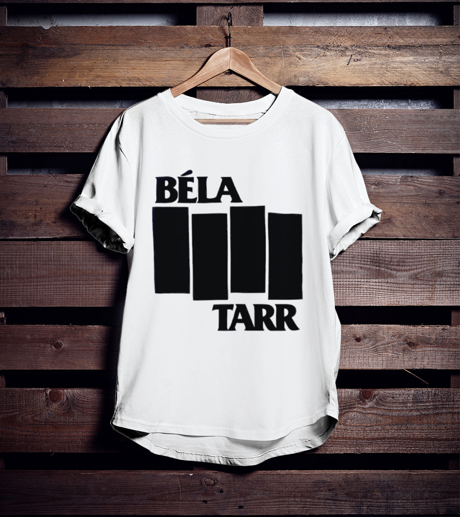 Béla Tarr Block Logo Homage Black Flag T-Shirt