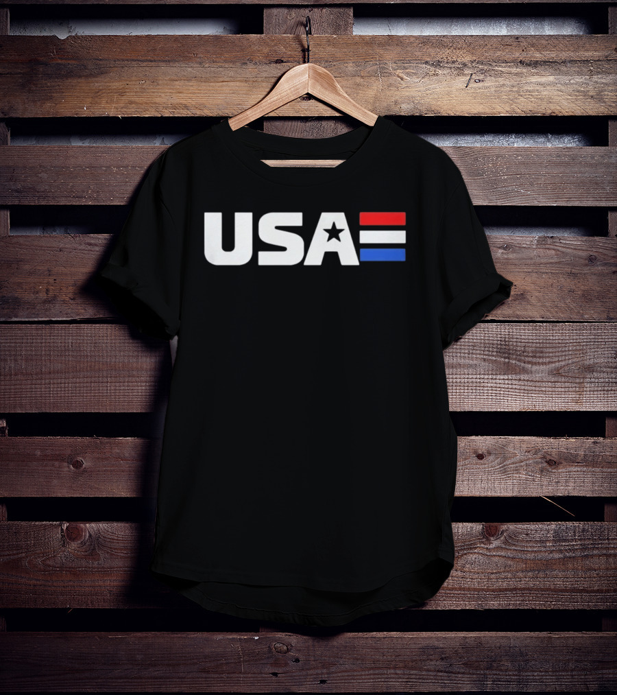 USA Star Stripes Red White And Blue Patriotic T-Shirt