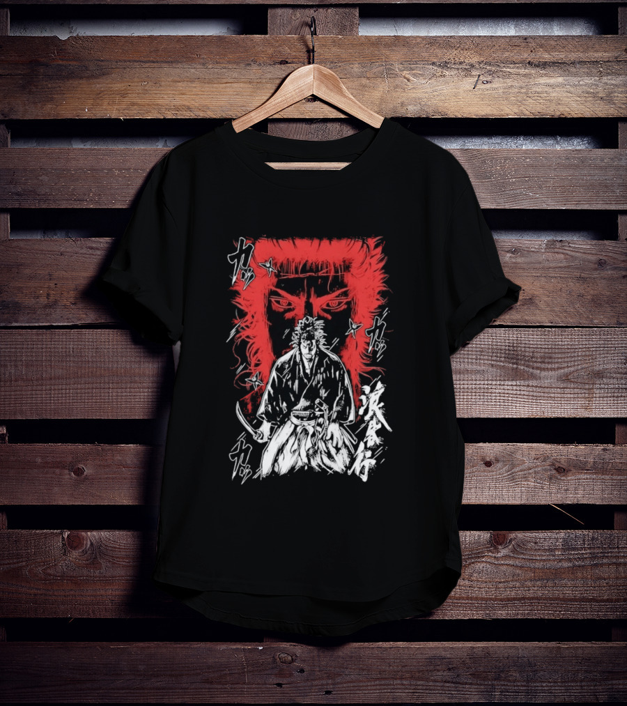 Vagabond Musashi Miyamoto Samurai Intense Manga T-Shirt