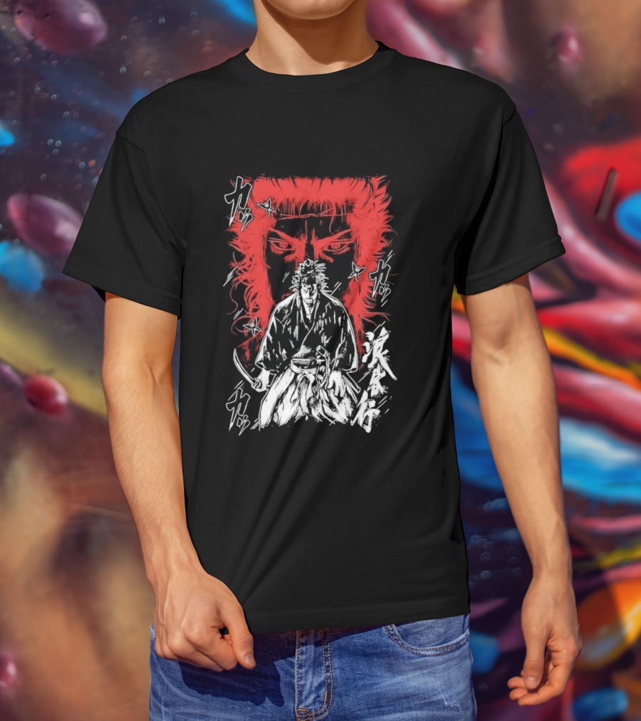 Vagabond Musashi Miyamoto Samurai Intense Manga T-Shirt