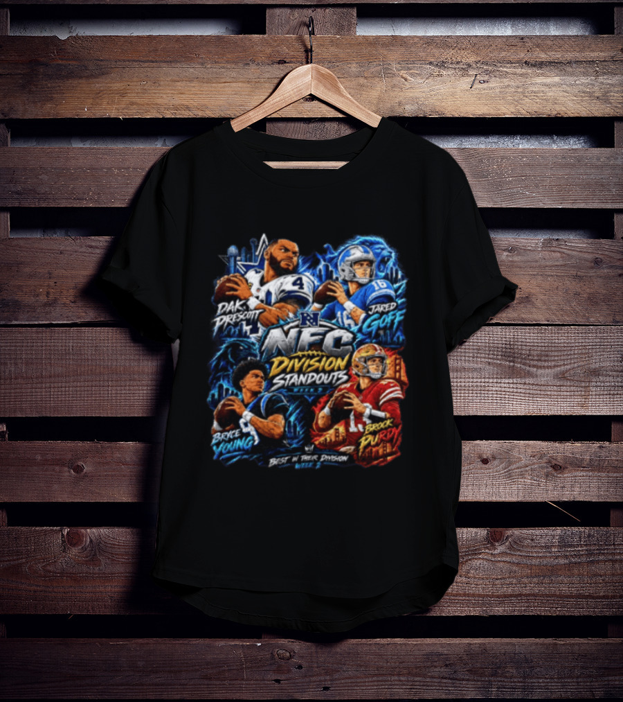Dak Prescott Jared Goff Bryce Young Brock Purdy NFC Division Standouts Best In Their Division T-Shirt
