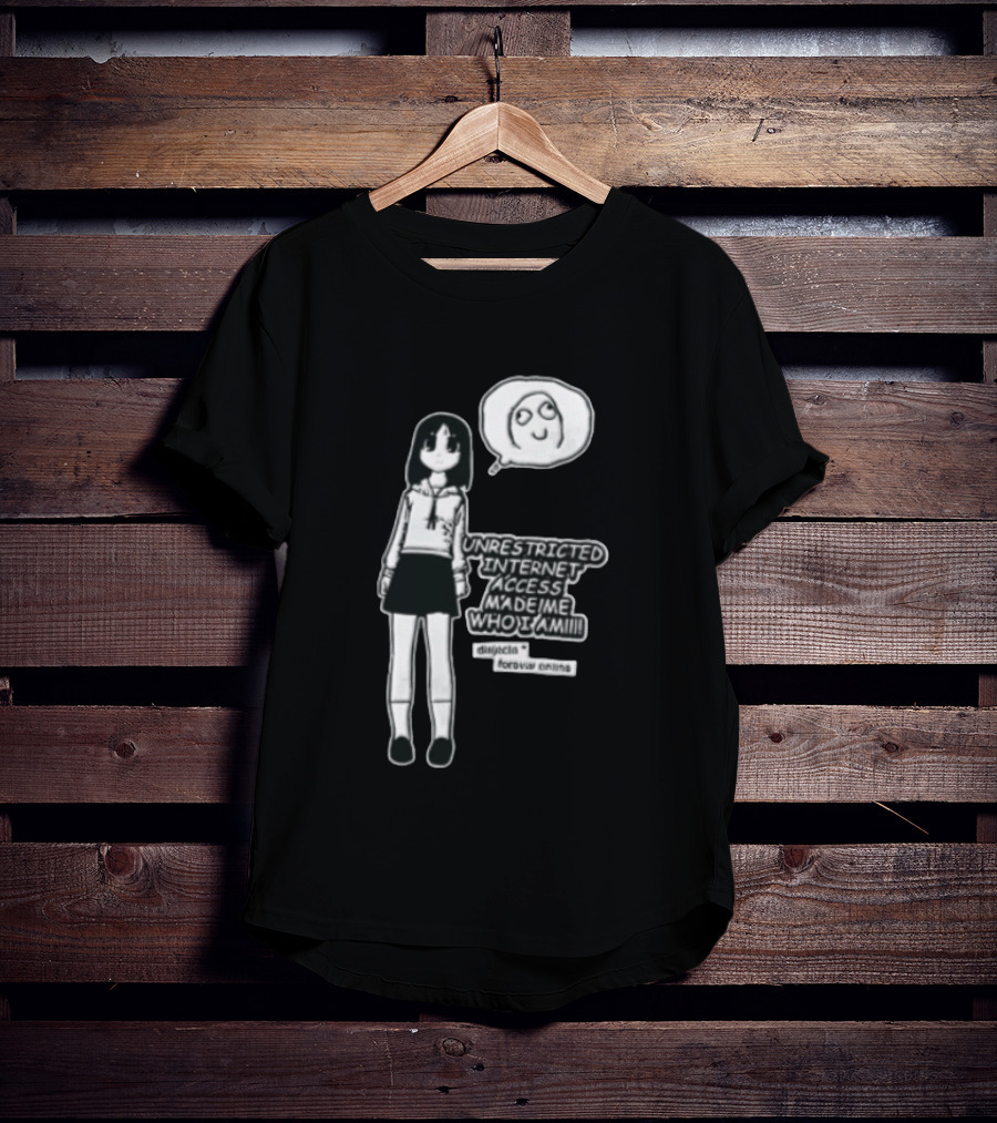 Lucky Star Kagami Hiiragi Unrestricted Internet Access Forever Anime Distincta T-Shirt
