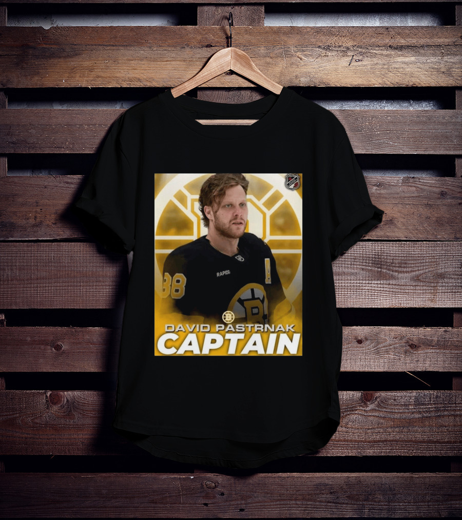 David Pastrnak Captain Boston Bruins NHL Hockey 88 T-Shirt