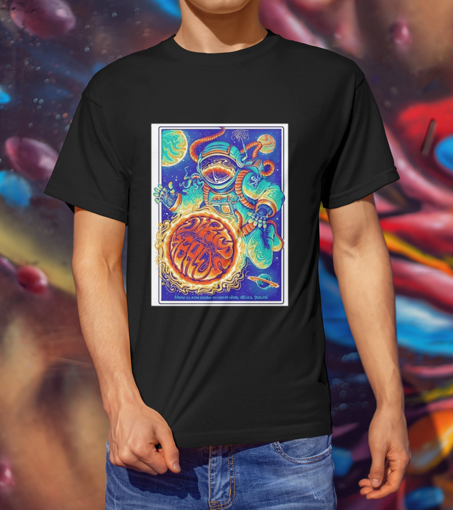 Dip Heads Astronaut Space Art August 23 2026 Houston TX Cynthia Woods Mitchell Pavilion T-Shirt